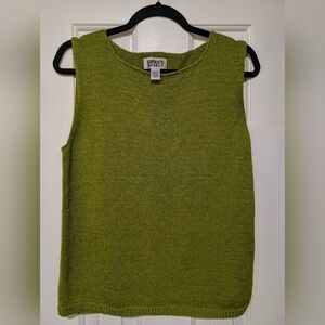 Chico's Olive Sleeveless Knit Top